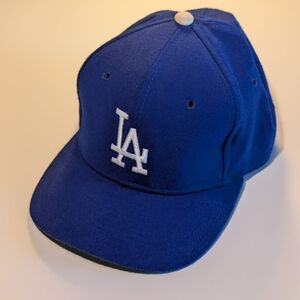 Vtg 90s Sports Specialties THE PRO Los Angeles Dodgers Hat 7 3/8 Wool MLB Korea
